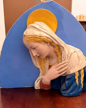 BASSORILIEVO MADONNA 1900 ceramica