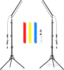 Kit 2 Luci LED Obeamiu con Treppiedi 160 cm
