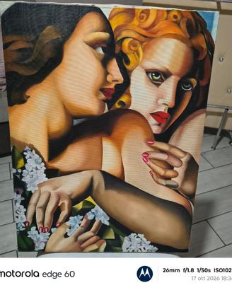 Olio su tela Copia d'autore Tamara de Lempicka Le