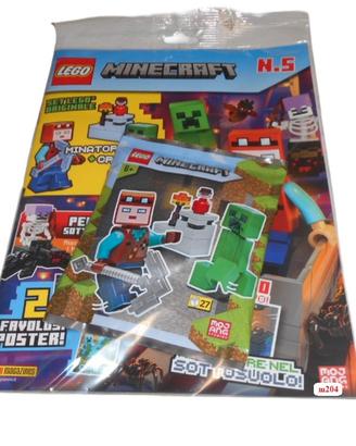Lego MINECRAFT n°5  Agosto 2022 + MINATORE CREEPER