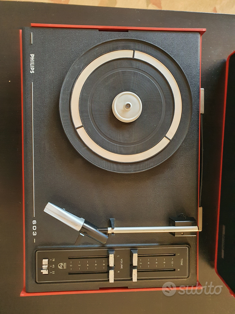 Giradischi portatile Philips 603 anni '70 - Audio/Video In vendita a Novara