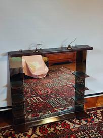 Specchio da bagno con luci stile rustico