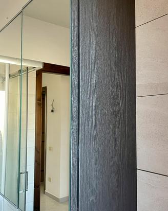 Mobile bagno due ante con specchio colore nero