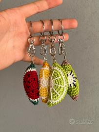 Portachiavi Frutta all’uncinetto handmade
