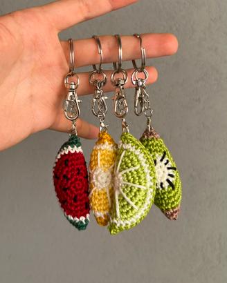 Portachiavi Frutta all’uncinetto handmade