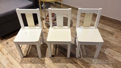 3 Sedie da bambini IKEA