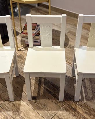 3 Sedie da bambini IKEA