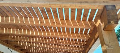 Struttura con doghe frangisole