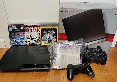 Play Station 3 Scatola Originale + 3 Giochi!