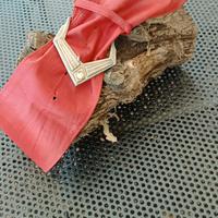 cintura vintage rossa in pelle