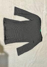 T-Shirt - BENETTON - nera e bianca - XS