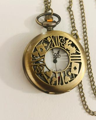 Orologio da tasca Vintage Alice in Wondertime