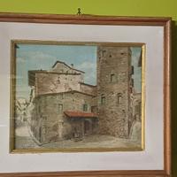 Dipinto casa di Dante Alighieri Firenze