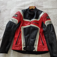 Giacca moto in pelle