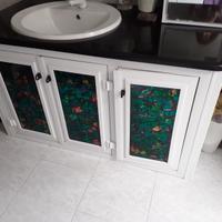 Mobile bagno completo lavabo marmo 130x77 + mobile