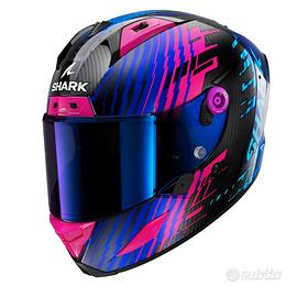 Casco Moto **Shark Aeron Edgy DBU in Carbonio – EC