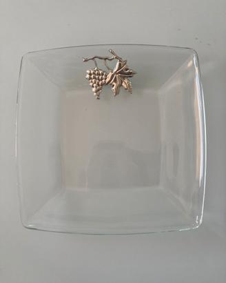 Svuotatasche in vetro con decorazione