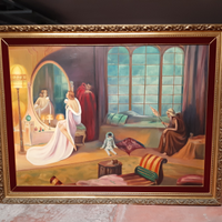 Quadro olio su tela di grandi dimensioni