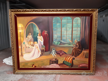 Quadro olio su tela di grandi dimensioni
