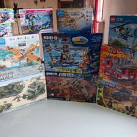 LOTTO MATTONCINI LEGO + KRE-O + PRICO + SLUBAN ECC