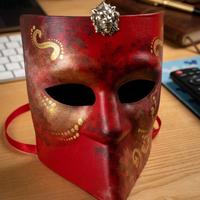 Maschera Veneziana Cartapesta Dipinta a Mano Nuova