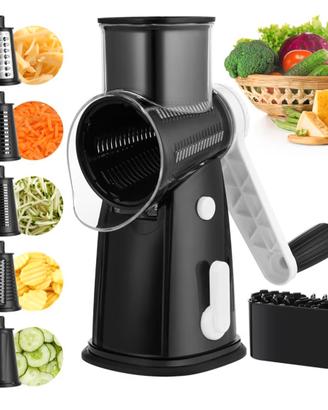Grattugia manuale per formaggio e verdure 5 lame