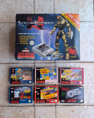 Super Nintendo PAL Killer Instinct Bundle 6 Giochi