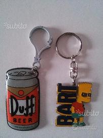 The simpsons e birra duff portachiavi