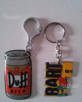 The simpsons e birra duff portachiavi