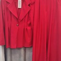 tailleur italy rosso taglia unica