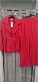 tailleur italy rosso taglia unica