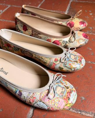 2 paia ballerine cuoio artigianale made in Italy