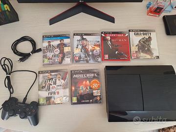 Playstation 3 Super slim - Pacchetto con 7 giochi