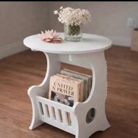 Tavolino porta riviste bianco design moderno – 36c