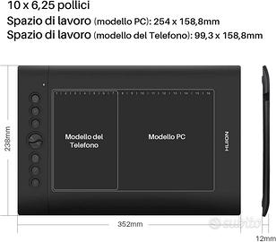 Tavoletta grafica Huion H610 Pro V2