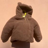 Giubbino sherpa unisex marrone