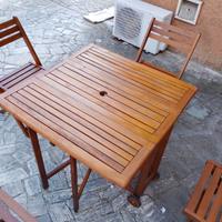 Tavolo con 4 Sedie RICHIUDIBILE ComeNuovo95x95