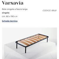 Rete a doghe letto singolo