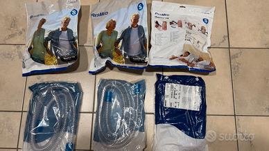 N. 3 maschere Cpap Oro nasali con tubi