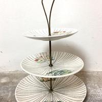 Portafrutta in Ceramica ottone Anni 60 Made Italy