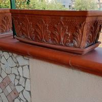 FIORIERE IN TERRACOTTA