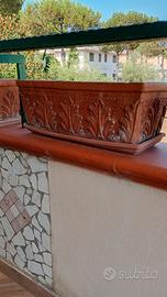 FIORIERE IN TERRACOTTA