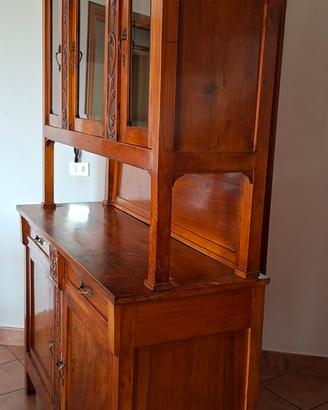 Credenza stile 800 in legno ciliegio
