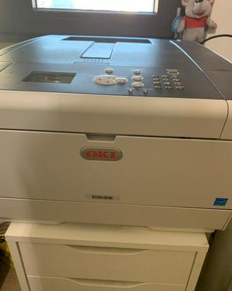 Stampante Oki C 532dn per ricambi o da riparare