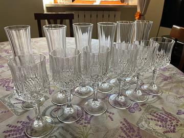 Servizio da 6 bicchieri da vino e da spumante