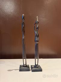 Statuine africane in legno
