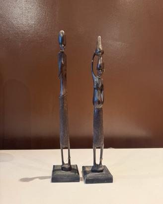 Statuine africane in legno