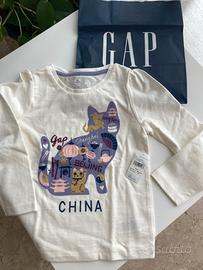 GAP T-shirt cotone con stampa Taglia 4 anni