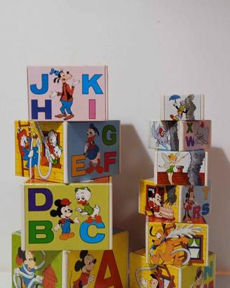 Cubi didattici Disney vintage by Harbert