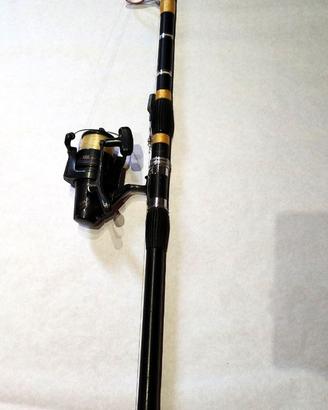Canna Maver 390cm Carbonio Allestita pesca Siluro